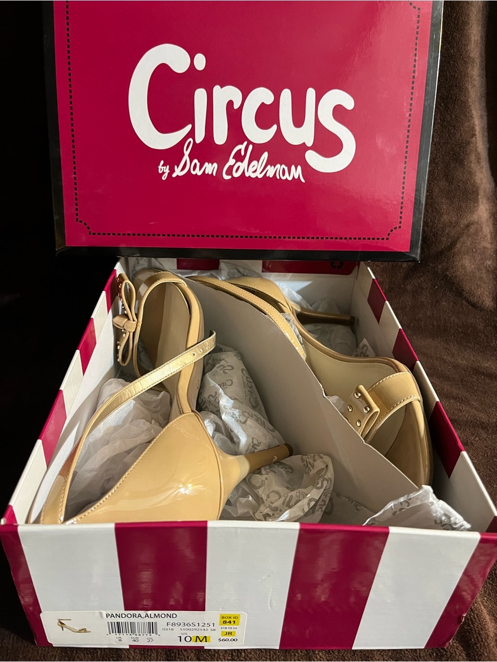 Circus by Sam Edelman Almond Patent Slingback Heels